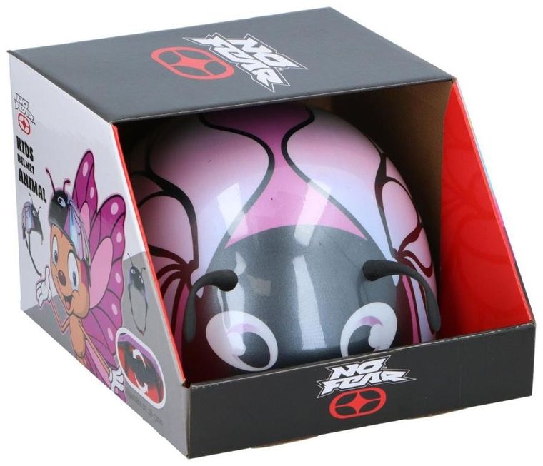 No Fear, kask ochronny, różowy, rozmiar 48-52 cm