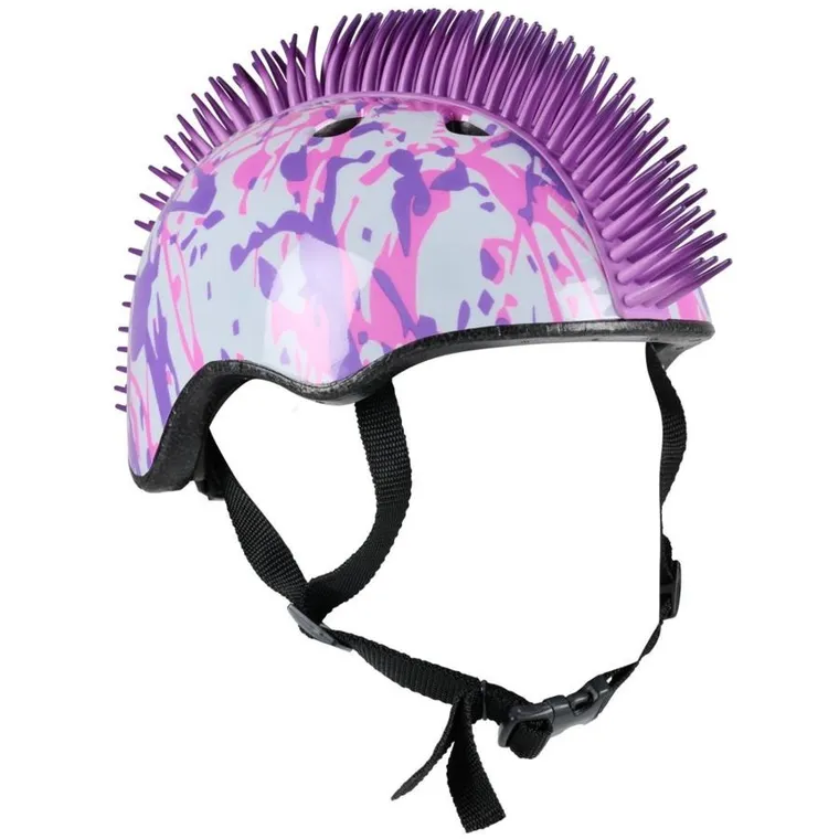 No Fear, mohawk, kask ochronny, white/purple, rozmiar 48-52 cm