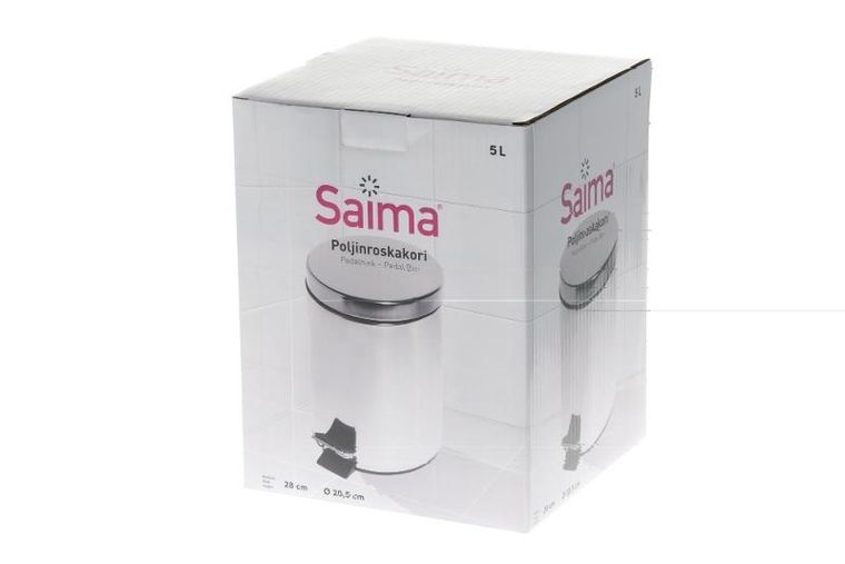 Nord Clean, kosz z pokrywą, stal nierdzewna, 5 l