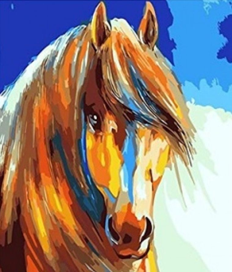 Norimpex, diamentowa mozaika, Koń z jasną grzywą