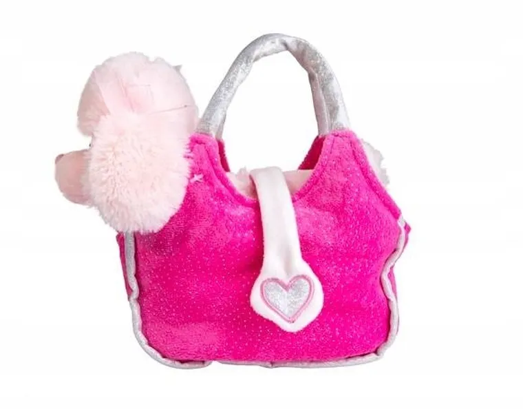 Norimpex, pudel w torebce, maskotka, różowy