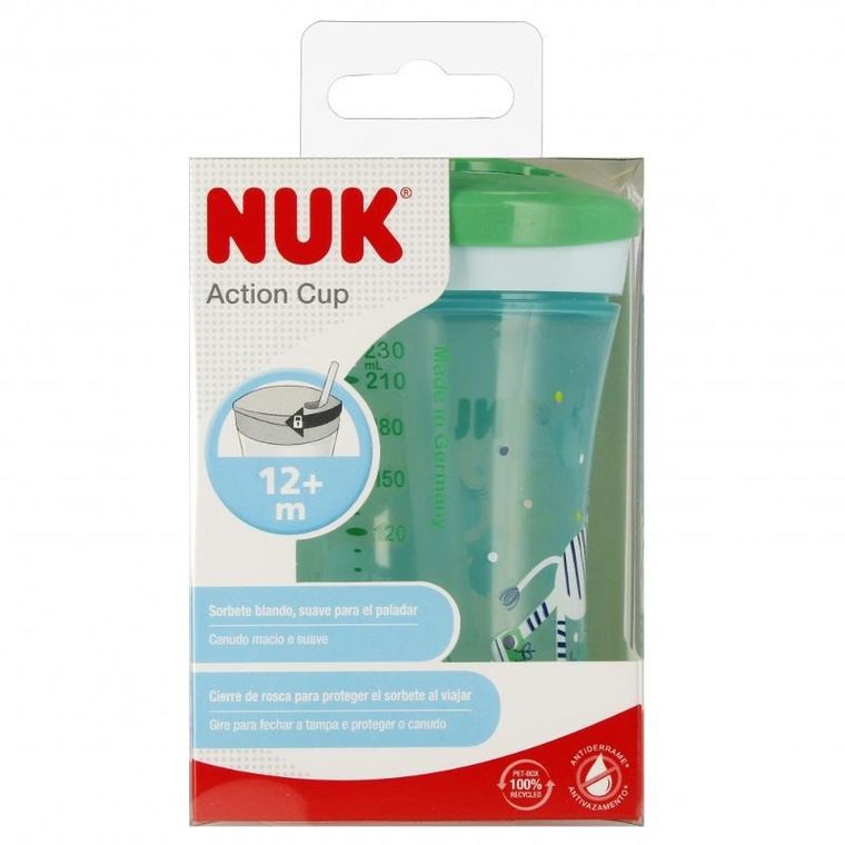 Nuk, Action Cup, kubek, 12m+, zielony, 230 ml