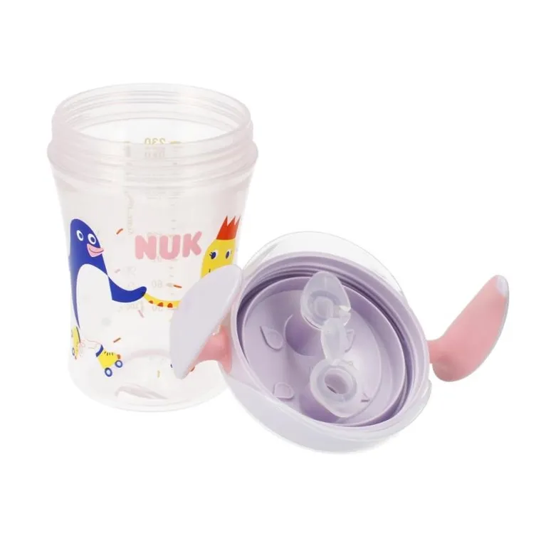 Nuk, Evo Trainer Cup, kubek niekapek, 6m+, różowy, 230 ml