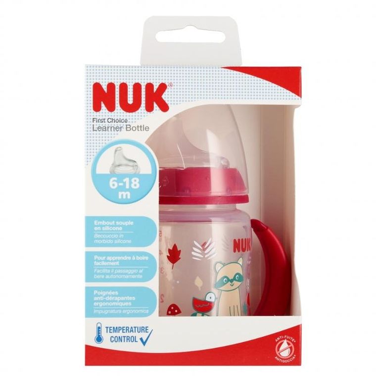 Nuk, First, butelka z uchwytem, 6-18m, 150 ml, 1 szt.