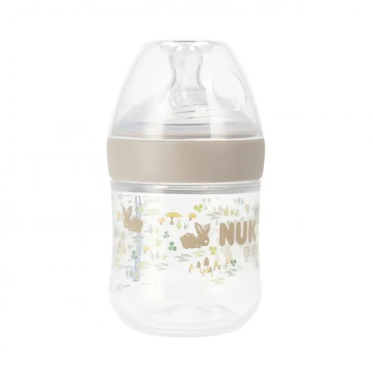 Nuk, For Nature, butelka, 0-6m, szara, 150 ml