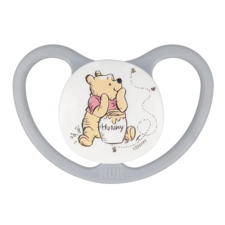 Nuk, Kubuś Puchatek, Space, smoczek silikonowy, 0-6m, 2 szt.