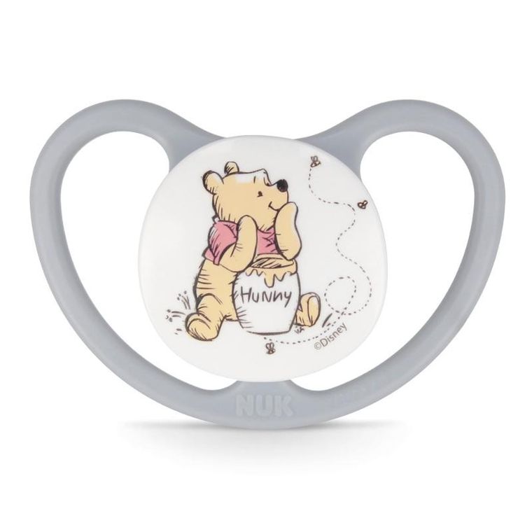 Nuk, Kubuś Puchatek, Space, smoczek uspokajający, silikonowy, 0-6m, 2 szt.