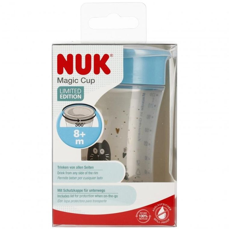 Nuk, Magic Cup, kubek, 8m+, niebieski, 230 ml