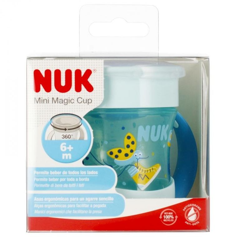 Nuk, Mini Magic Cup, kubek, 6m+, niebieski, 160 ml