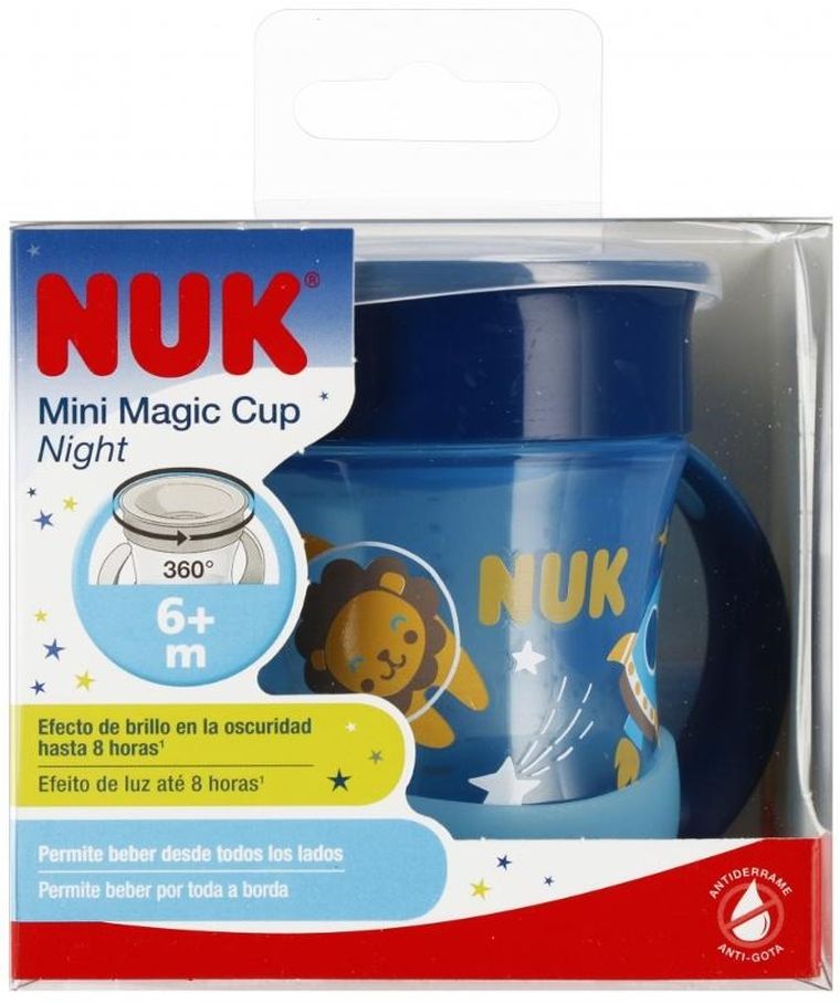 Nuk, Mini Magic Cup, kubek, 6m+, niebieski, 160 ml