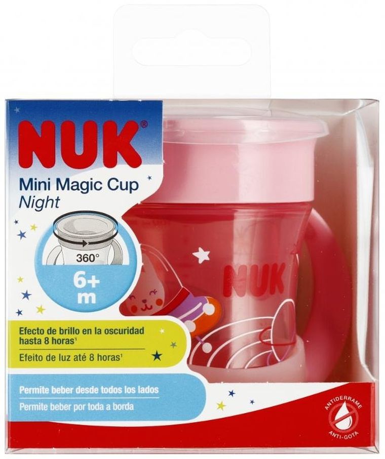 Nuk, Mini Magic Cup, kubek, 6m+, różowy, 160 ml