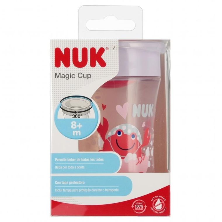 Nuk, Mini Magic Cup, kubek, 8m+, czerwony, 230 ml