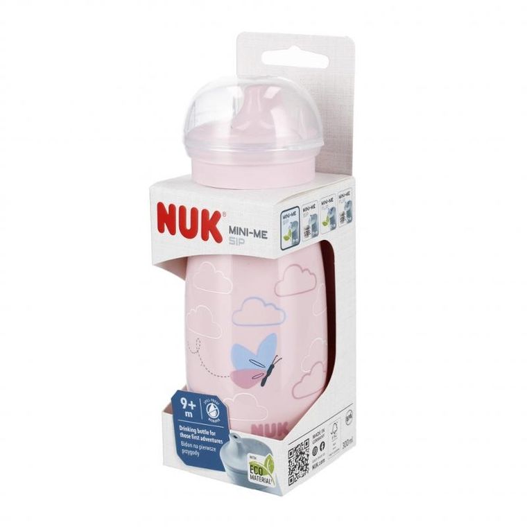 Nuk, Mini-Me, Sip, kubek, 9m+, różowy, 300 ml