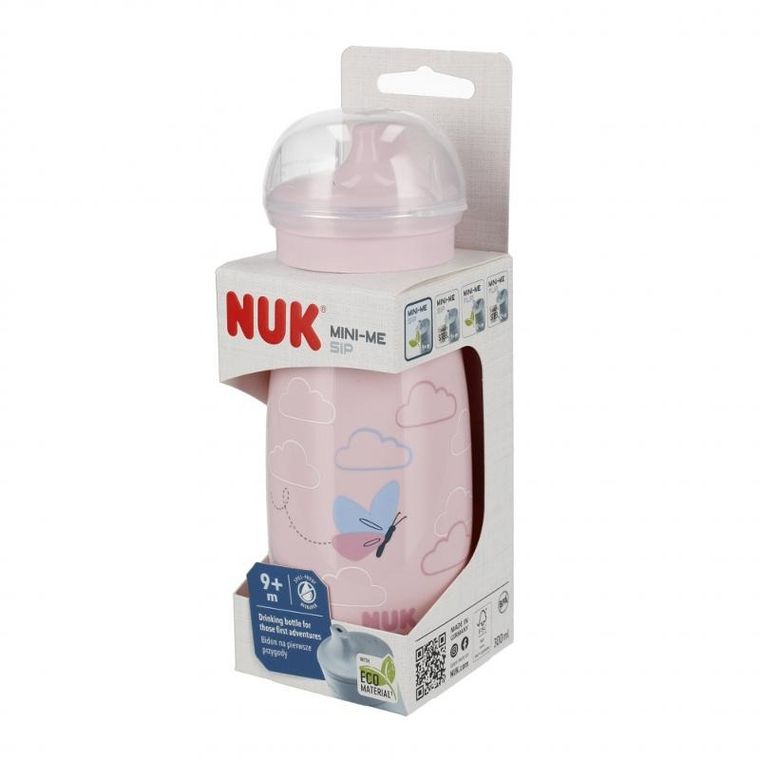 Nuk, Mini-Me, Sip, kubek, 9m+, różowy, 300 ml