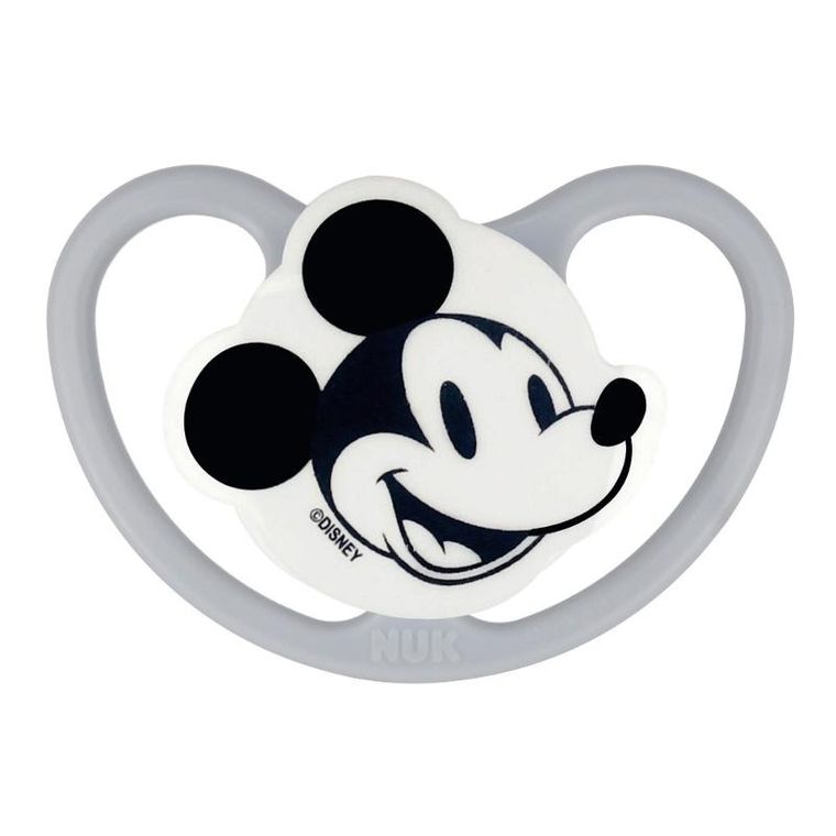 Nuk, Myszka Miki, Space, smoczek silikonowy, 0-6m, 2 szt.