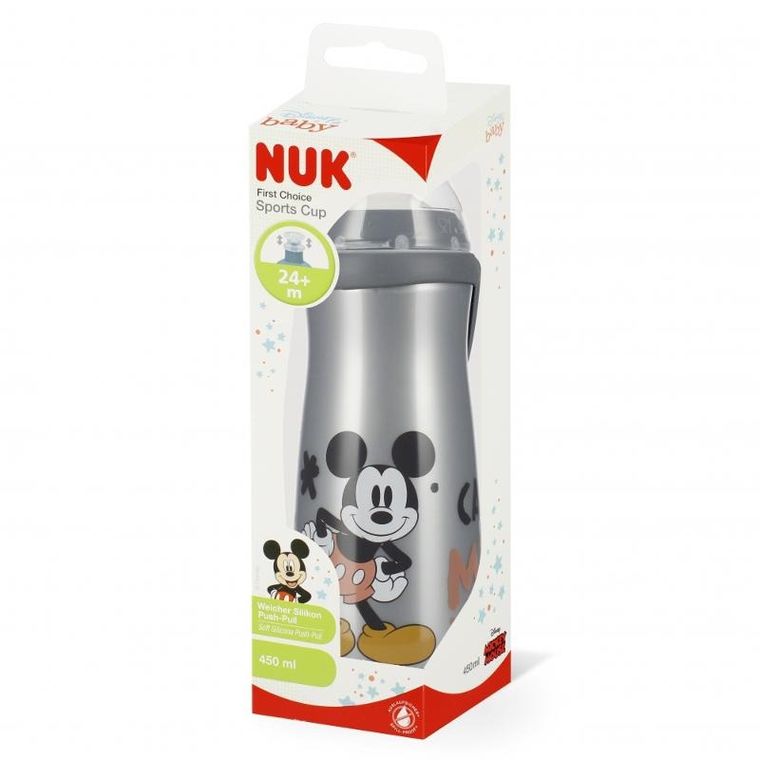 Nuk, Myszka Miki, Sports Cup, kubek, 24m+, 450 ml