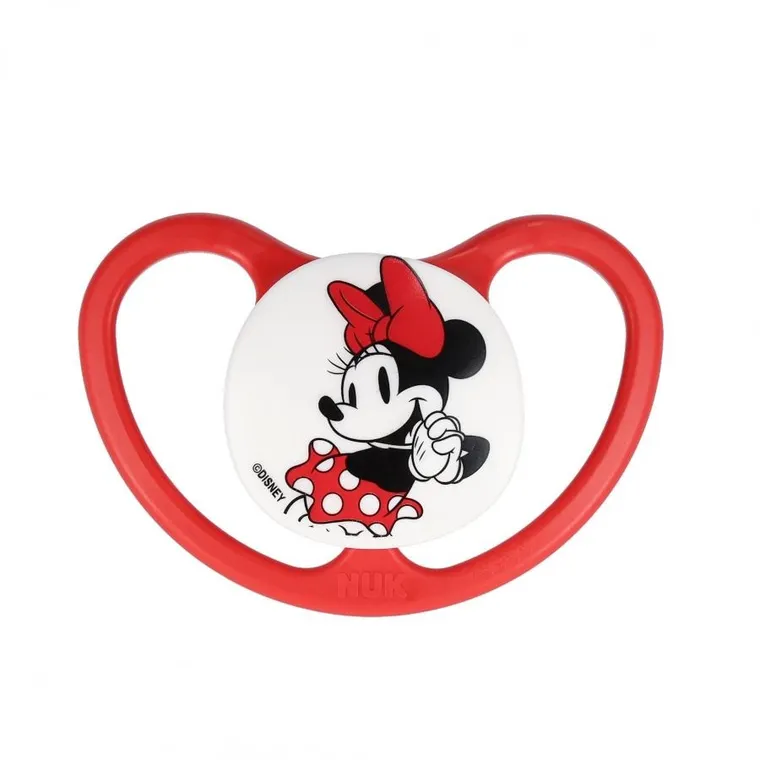Nuk, Myszka Minnie, Perfect Match Air, smoczek uspokajający, silikonowy, czerwony, 0-6m
