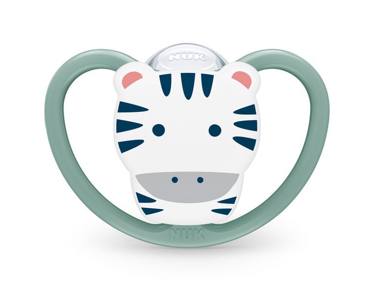 Nuk, Perfect Match Air, smoczek uspokajający, zebra i lew, 18-36m, 2 szt.