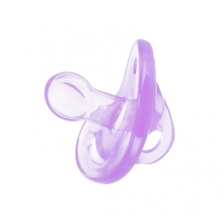 Nuk, Sensitive, smoczek uspokajający, silikonowy, 0-6m, fioletowy