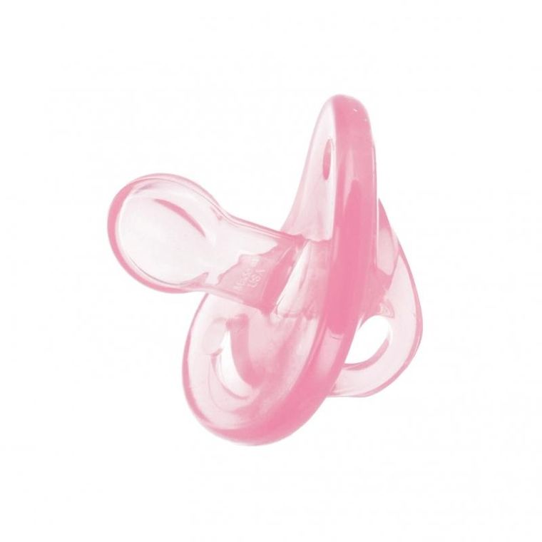 Nuk, Sensitive, smoczek uspokajający, silikonowy, 6-18m, różowy