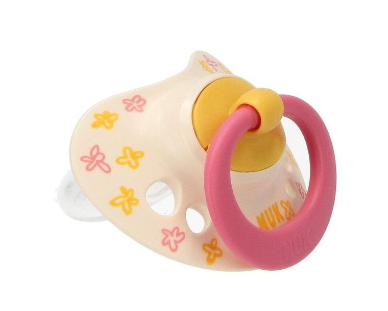 Nuk, Signature, smoczek uspokajający, silikonowy, 18-36m, różowy, 2 szt.