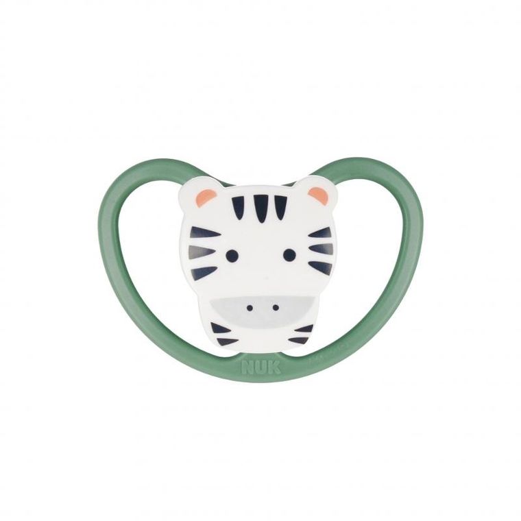 Nuk, Space, smoczek uspokajający, silikonowy, 18-36m, tygrys