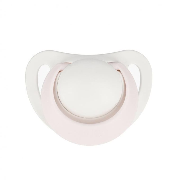 Nuk, Star, smoczek uspokajający, silikonowy, 0-6m, różowy, 2 szt.