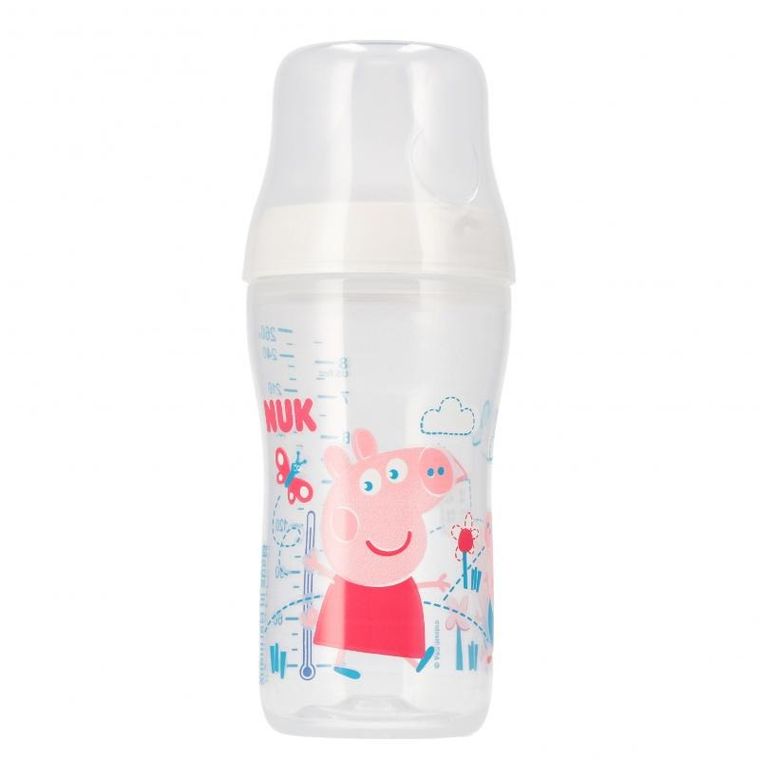 Nuk, Świnka Peppa, butelka, 260 ml