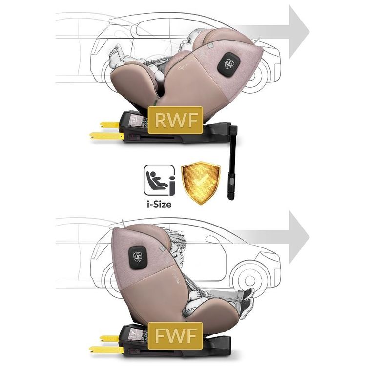 Nukido, Aero Line, fotelik samochodowy, beżowy, 0-36 kg
