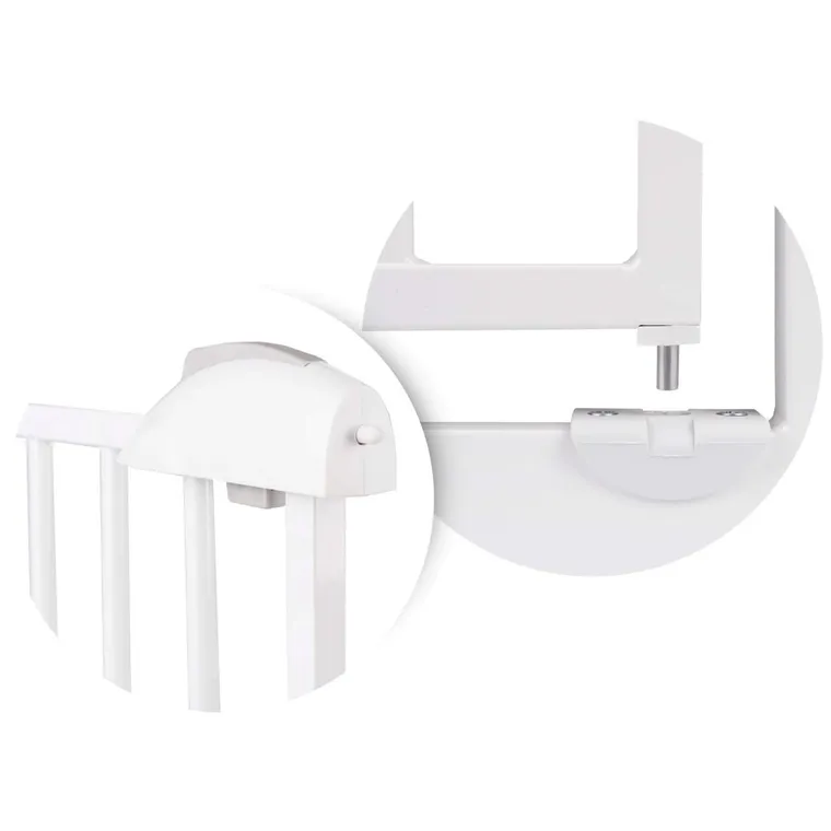 Nukido, barierka, bramka zabezpieczająca, biała