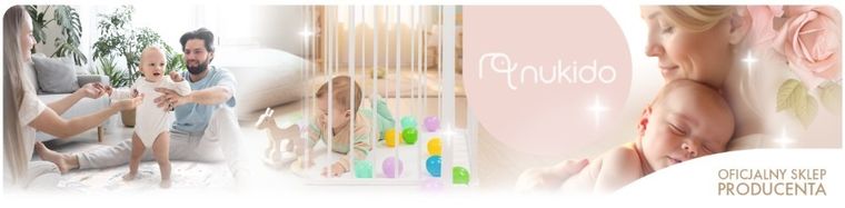 Nukido, barierka, bramka zabezpieczająca, biała, 75-105 cm