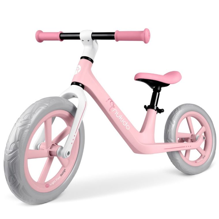 Nukido, Light Flee, rowerek biegowy dla dzieci, różowy