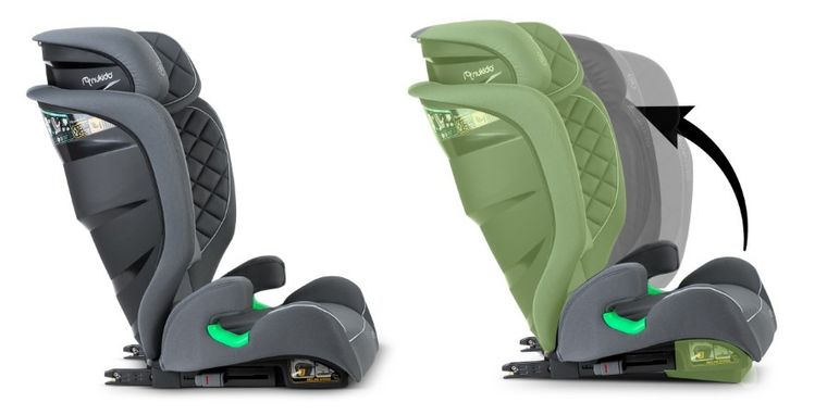 Nukido, Louis, fotelik samochodowy, szary, 15-36 kg