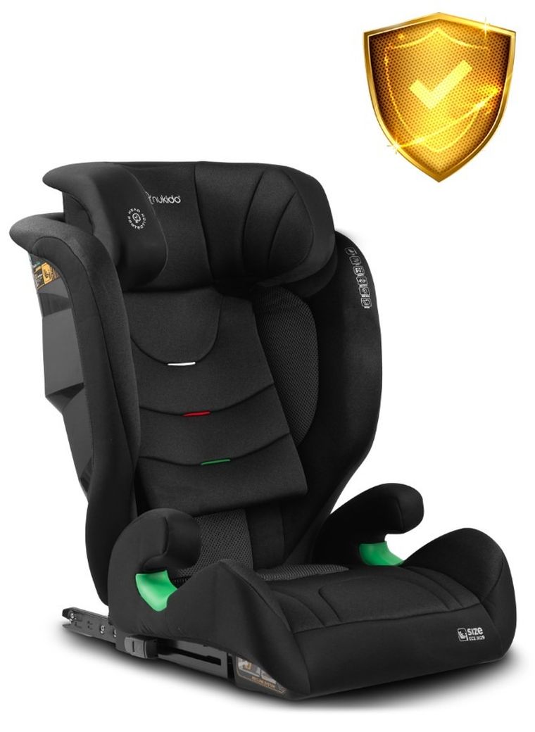 Nukido, Louis Soft, fotelik samochodowy, czarny, 15-36 kg