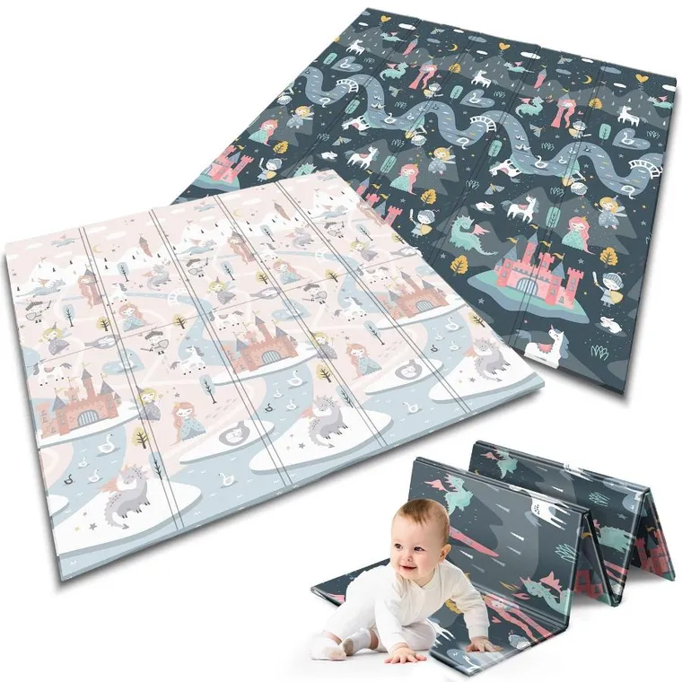 Nukido, mata piankowa, składana, 200-180-1 cm