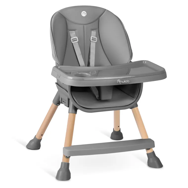Nukido, Tilo, krzesełko do karmienia, szare