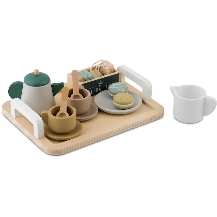 Nukido, zestaw do herbaty, drewniany