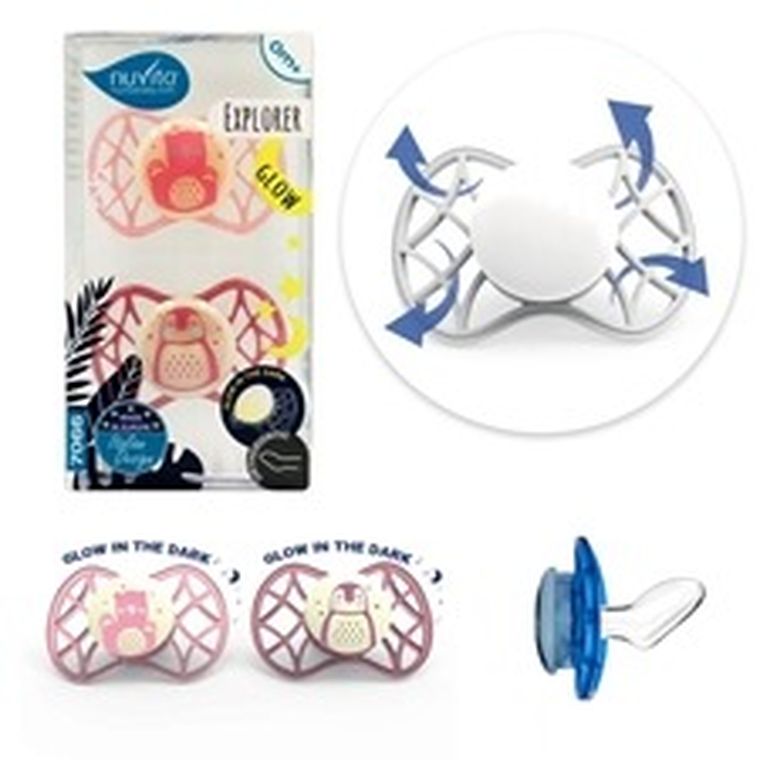 Nuvita, Air, smoczek ortodontyczny, 0m+, 2 szt.