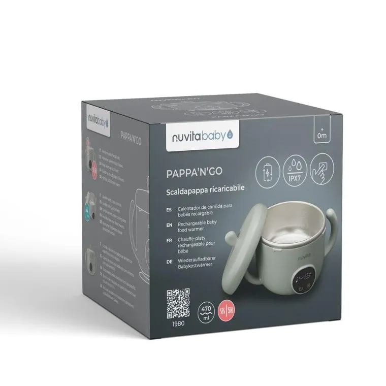Nuvita, Pappa'n'Go, bezprzewodowy podgrzewacz posiłków, wodoodporny