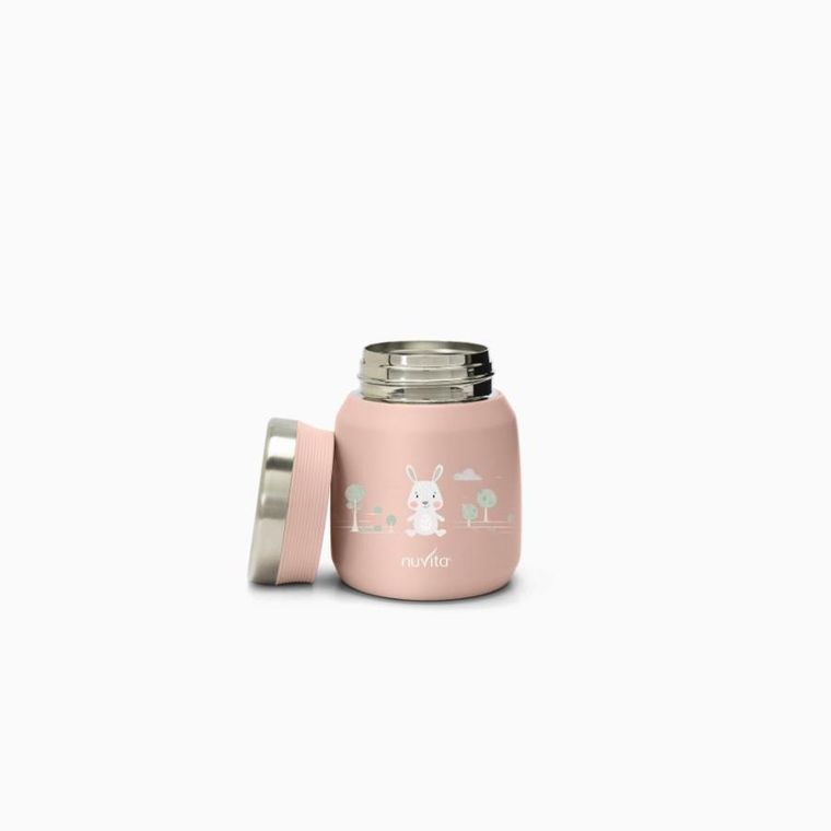 Nuvita, pojemnik termiczny, stal nierdzewna, łososiowy, 300 ml