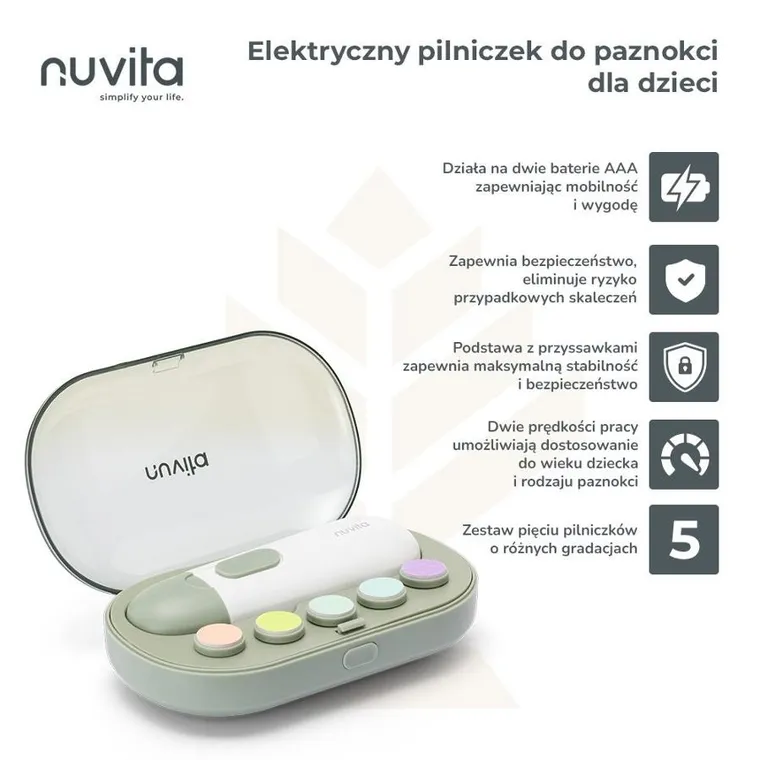 Nuvita, Trimmy, elektryczny pilniczek do paznokci dla dzieci