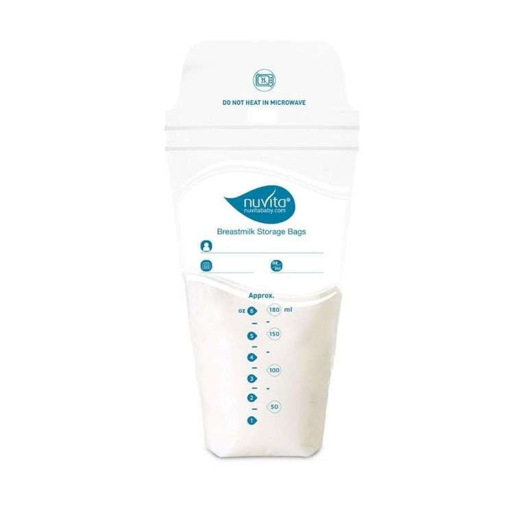 Nuvita, woreczki na mleko, sterylne, podwójne zamknięcie, 25 szt.