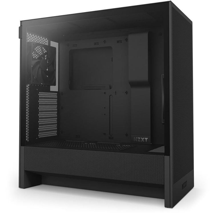 NZXT, H5 Flow Midi Tower, obudowa komputerowa z szybą, czarna
