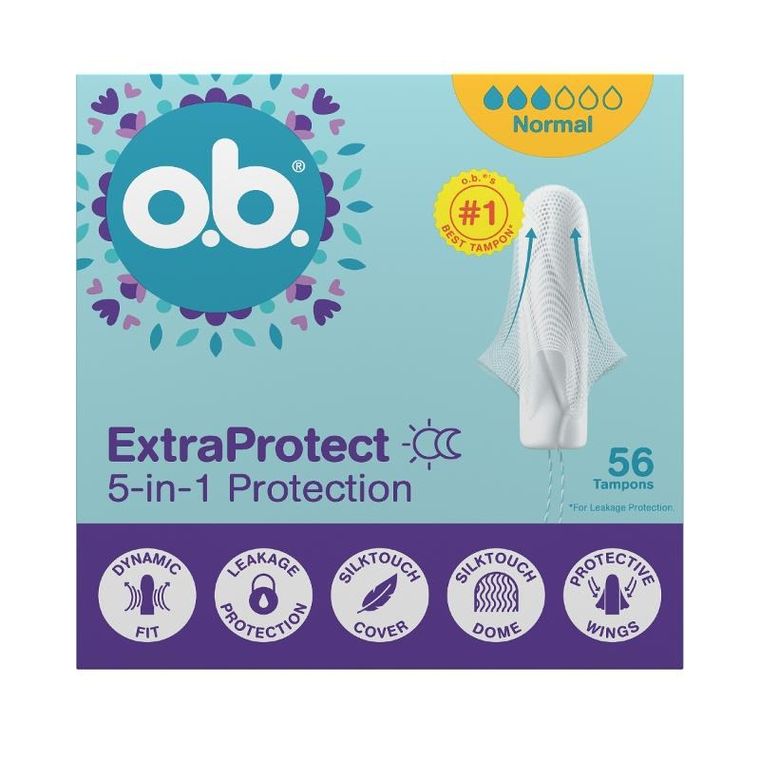 O.B., ExtraProtect Normal, tampony, 56 szt.