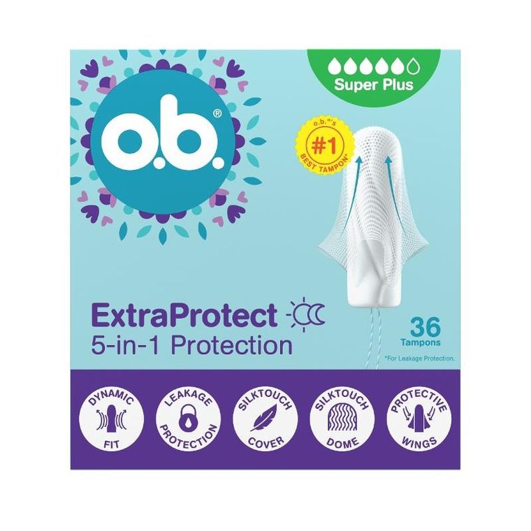 O.B., ExtraProtect Super, tampony, 42 szt.