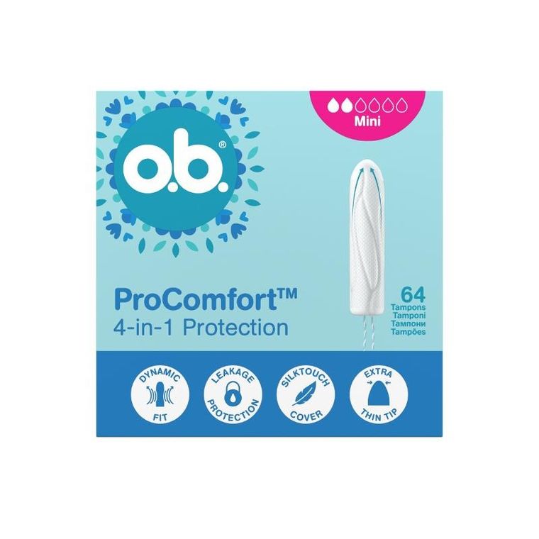 O.B., ProComfort Mini, tampony, 64 szt.