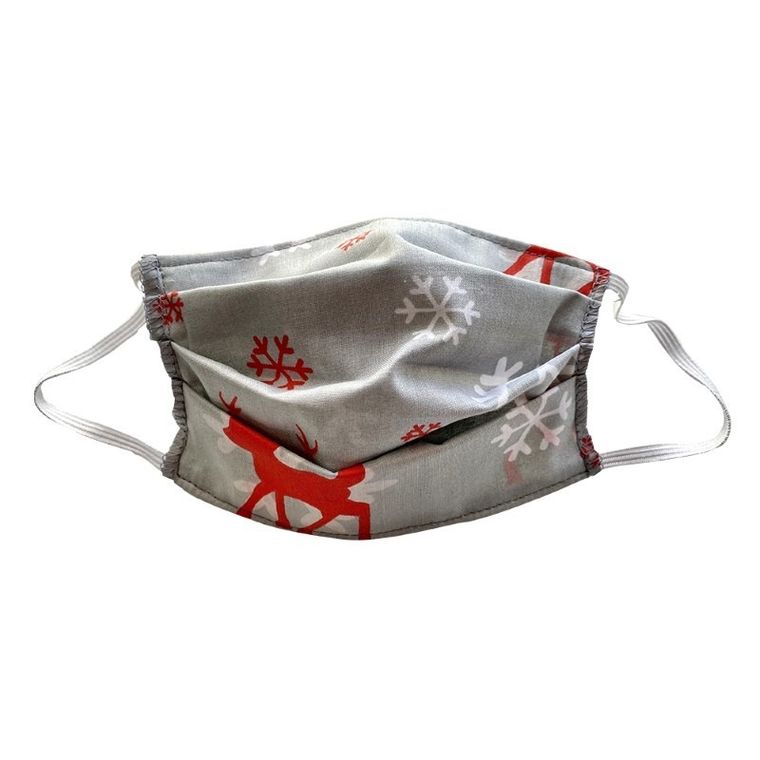 OEM, wielorazowa maseczka ochronna dla dzieci, rozmiar M, wzór świąteczny