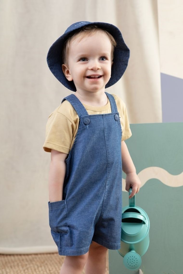 Ogrodniczki jeansowe chłopięce, denim, Pinokio