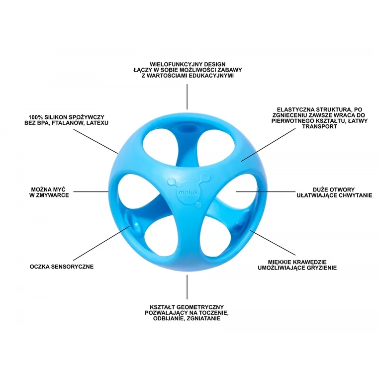 Oibo, zabawka kreatywna, niebieska
