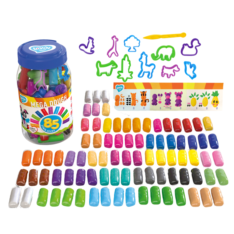 Okto, ciastolina, zestaw kreatywny, 85 elementów